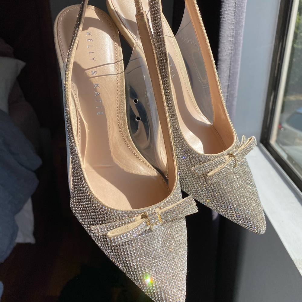 Kelly & Katie Rhinestone pointed toe heels